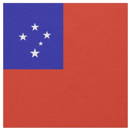 Tissu Drapeau des Samoa (Fermer)