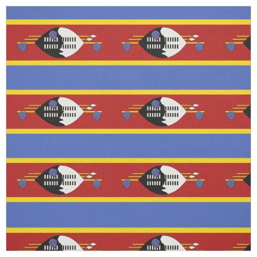 Tissu Drapeau d'Eswatini (Échantillon)