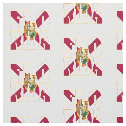 Tissu Drapeau d'état américain de la Floride (Échantillon)