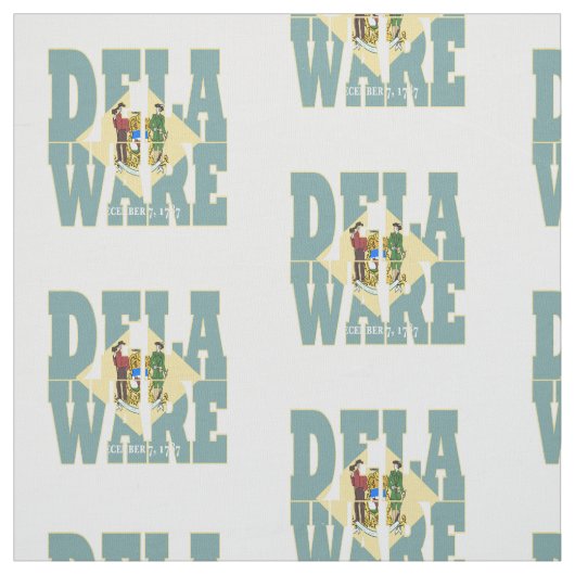 Tissu Drapeau d'état américain du Delaware (Échantillon)