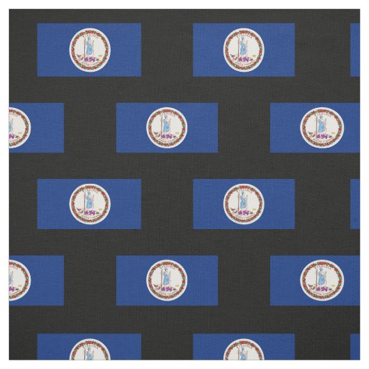 Tissu Drapeau d'état de la Virginie (Échantillon)