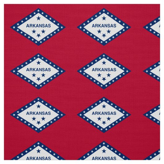 Tissu Drapeau d'État de l'Arkansas (Échantillon)