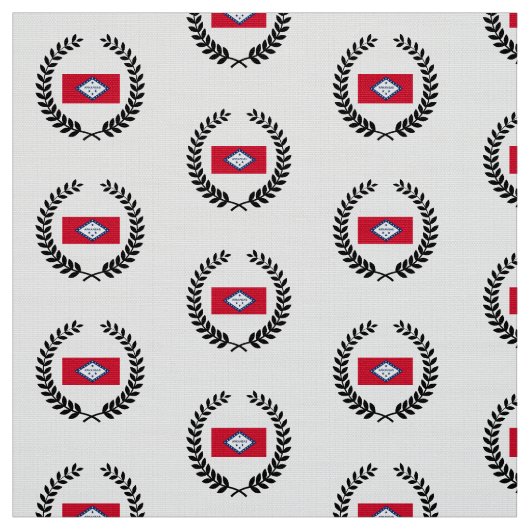 Tissu Drapeau d'État de l'Arkansas (Échantillon)