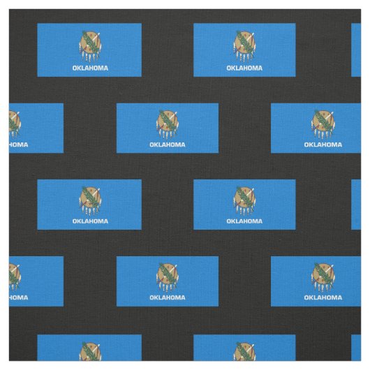 Tissu Drapeau d'État de l'Oklahoma (Échantillon)