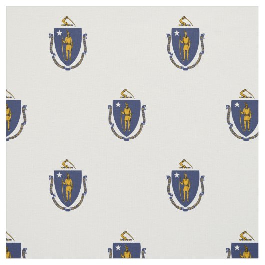 Tissu Drapeau d'État du Massachusetts (Échantillon)