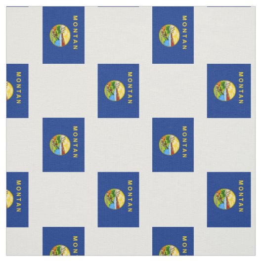Tissu Drapeau d'état du Montana (Échantillon)