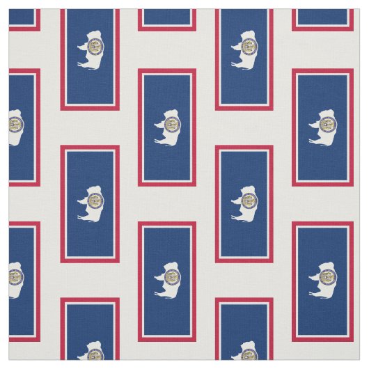 Tissu Drapeau d'état du Wyoming (Échantillon)