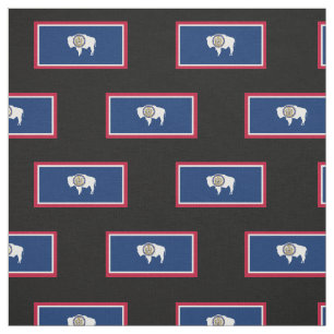 Tissu Drapeau d'état du Wyoming