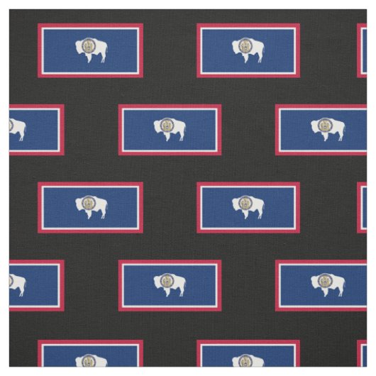 Tissu Drapeau d'état du Wyoming (Échantillon)