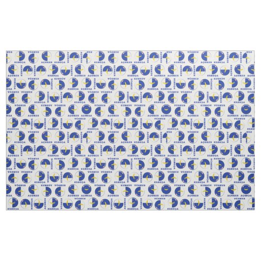 Tissu Drapeau d'îles des Açores (Yard)