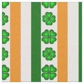 Tissu Drapeau d'Irlande/orange, blanc et vert, shamrock (Fermer)