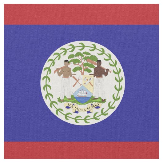 Tissu Drapeau du Belize (Fermer)