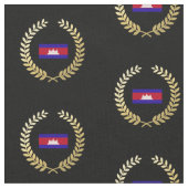 Tissu Drapeau du Cambodge (Fermer)