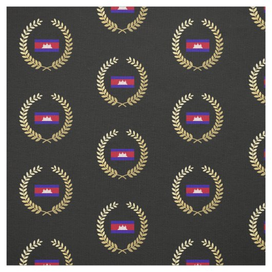 Tissu Drapeau du Cambodge (Échantillon)
