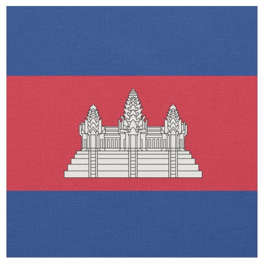 Tissu drapeau du Cambodge (Fermer)