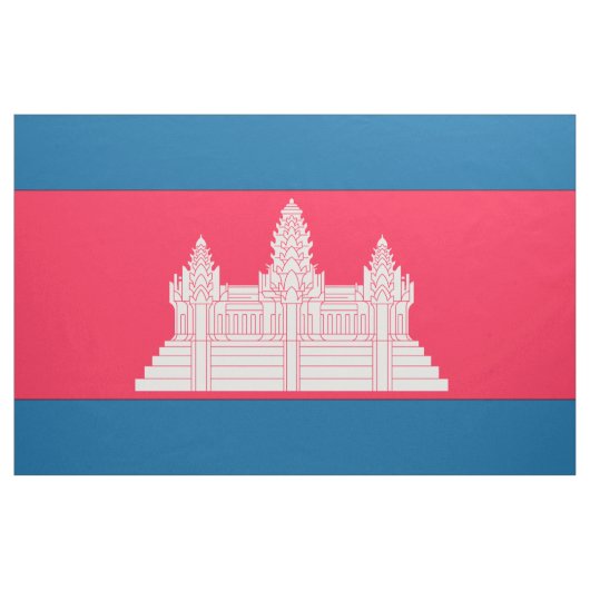 Tissu Drapeau du Cambodge (Yard)