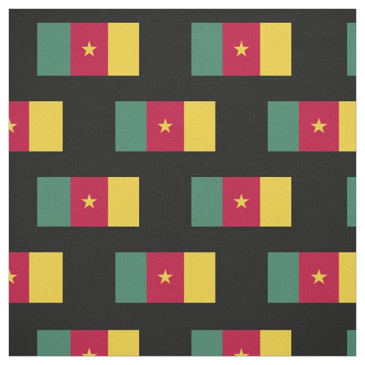 Tissu Drapeau du Cameroun (Échantillon)