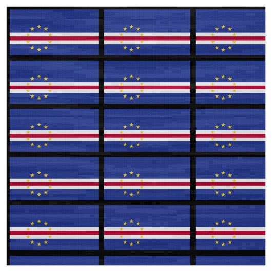 Tissu Drapeau du Cap-Vert (Échantillon)