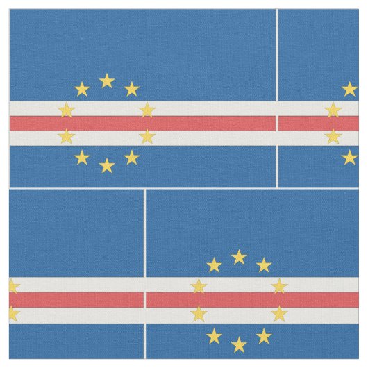 Tissu Drapeau du Cap Vert (Fermer)