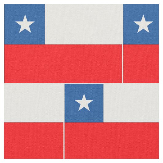 Tissu Drapeau du Chili (Fermer)