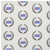 Tissu Drapeau du Congo (Échantillon)