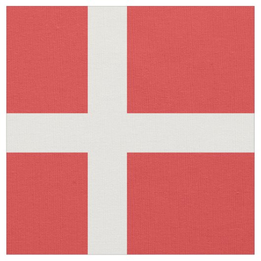 Tissu Drapeau du Danemark (Fermer)
