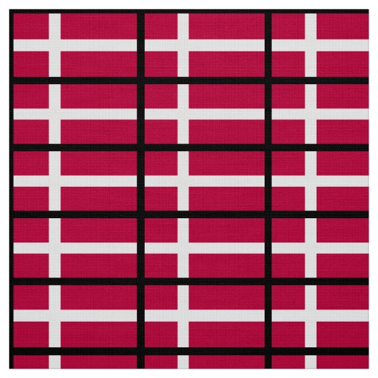 Tissu Drapeau du Danemark (Échantillon)