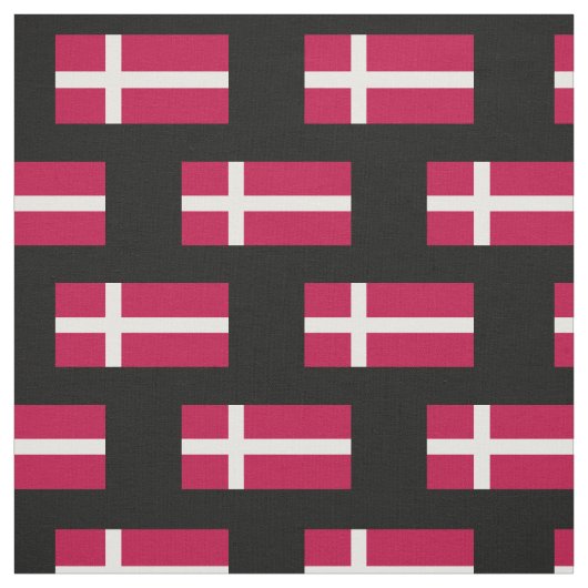 Tissu Drapeau du Danemark (Échantillon)