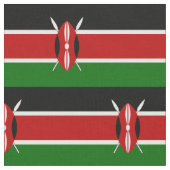 Tissu Drapeau du Kenya (Fermer)