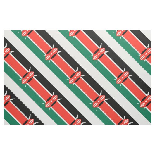 Tissu Drapeau du Kenya (Yard)
