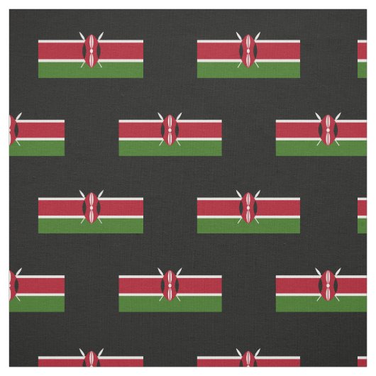 Tissu Drapeau du Kenya (Échantillon)