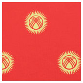 Tissu Drapeau du Kirghizistan (Fermer)