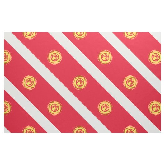 Tissu Drapeau du Kirghizistan (Yard)