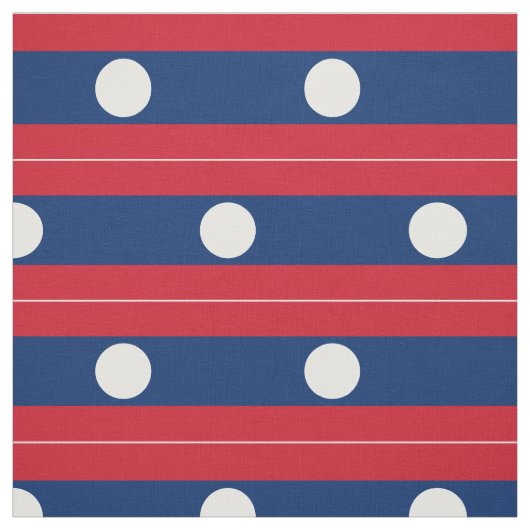 Tissu Drapeau du Laos (Échantillon)
