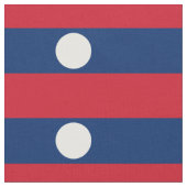 Tissu Drapeau du Laos (Fermer)