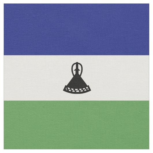 Tissu Drapeau du Lesotho (Fermer)