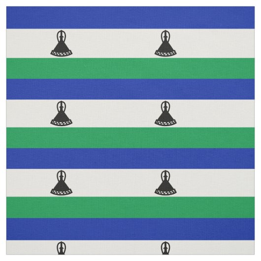 Tissu Drapeau du Lesotho (Échantillon)