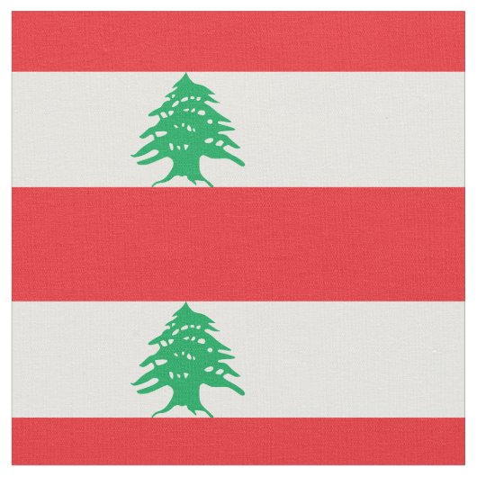 Tissu Drapeau du Liban (Fermer)