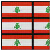 Tissu Drapeau du Liban (Fermer)