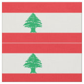 Tissu Drapeau du Liban (Fermer)