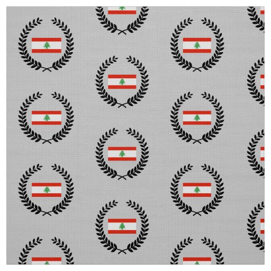 Tissu Drapeau du Liban (Échantillon)