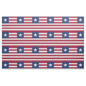 Tissu Drapeau du Libéria (Fat Quarter)