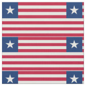 Tissu Drapeau du Liberia (Fermer)