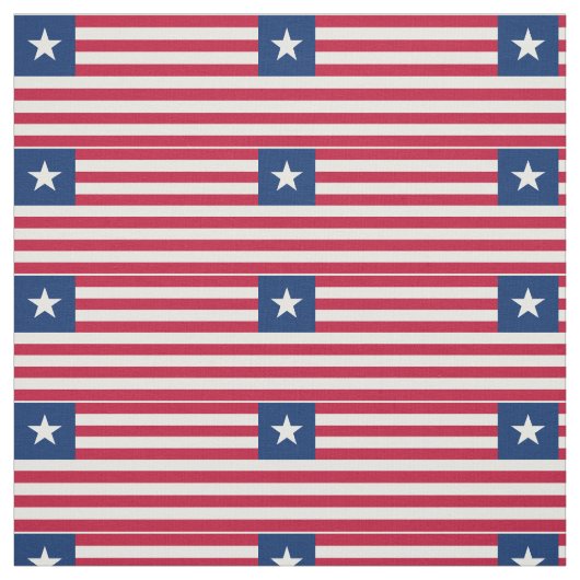 Tissu Drapeau du Liberia (Échantillon)