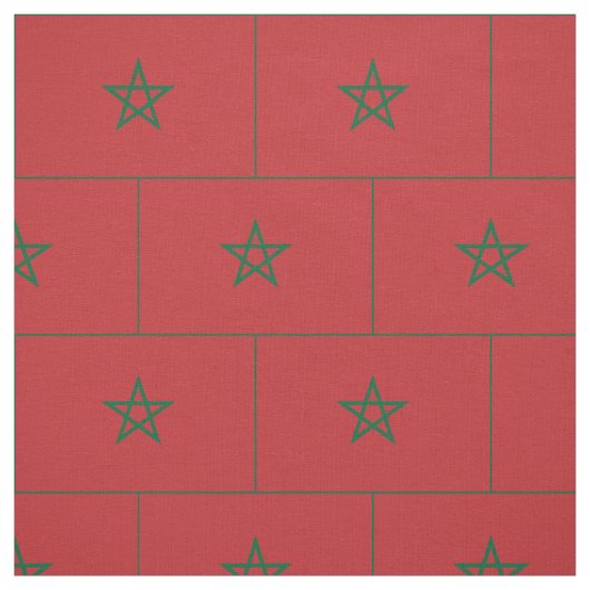 Tissu Drapeau du Maroc (Échantillon)