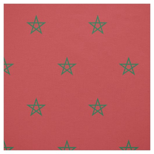 Tissu Drapeau du Maroc (Échantillon)