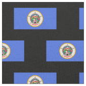 Tissu Drapeau du Minnesota (Fermer)