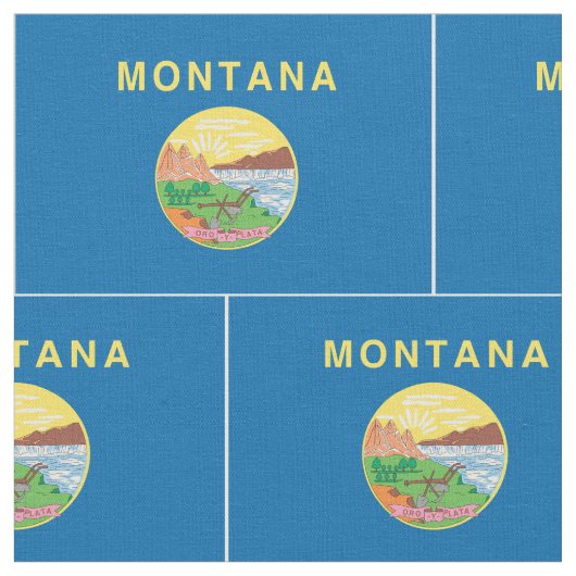 Tissu Drapeau du MONTANA - (Fermer)