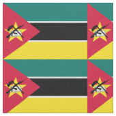 Tissu Drapeau du Mozambique (Fermer)
