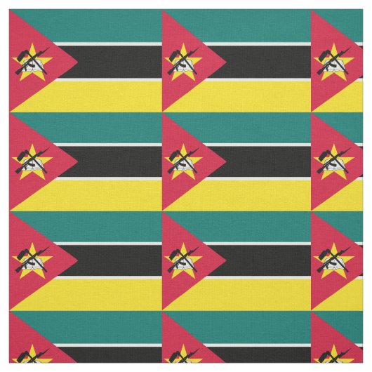 Tissu Drapeau du Mozambique (Échantillon)